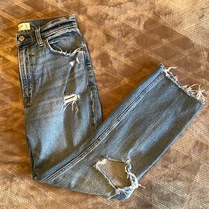 Abercrombie Ankle length straight jeans